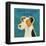 Jack Russell Terrier (square)-John W^ Golden-Framed Art Print