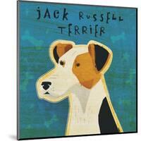 Jack Russell Terrier (square)-John W^ Golden-Mounted Art Print