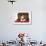 Jack Russell Terrier Wearing Bow Tie Sitting at Table-null-Framed Photographic Print displayed on a wall