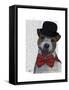 Jack Russell Union Jack-Fab Funky-Framed Stretched Canvas