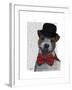 Jack Russell Union Jack-Fab Funky-Framed Art Print