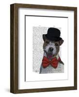 Jack Russell Union Jack-Fab Funky-Framed Art Print