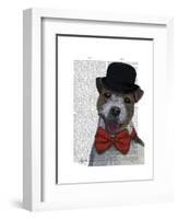 Jack Russell Union Jack-Fab Funky-Framed Art Print