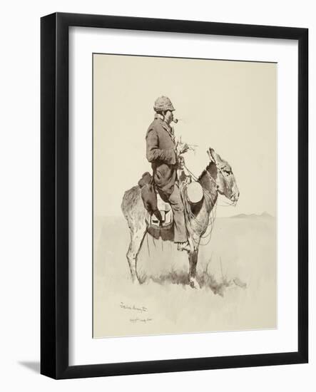 Jack's Man William, A Modern Sancho Panza-Frederic Sackrider Remington-Framed Giclee Print