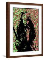 Jack Sparrow-Cristian Mielu-Framed Art Print