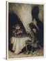 Jack Sprat, Mother Goose-Arthur Rackham-Stretched Canvas