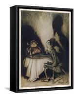 Jack Sprat, Mother Goose-Arthur Rackham-Framed Stretched Canvas