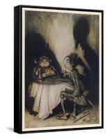 Jack Sprat, Mother Goose-Arthur Rackham-Framed Stretched Canvas