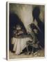 Jack Sprat, Mother Goose-Arthur Rackham-Stretched Canvas