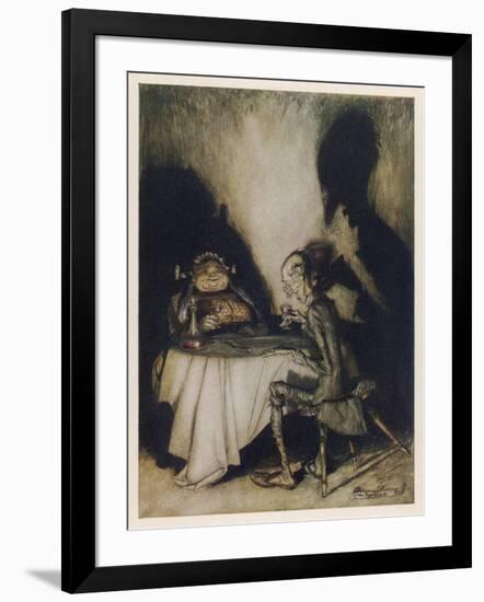 Jack Sprat, Mother Goose-Arthur Rackham-Framed Art Print