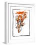 Jack the Cyclist-Chas Robinson-Framed Premium Giclee Print