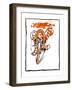 Jack the Cyclist-Chas Robinson-Framed Giclee Print