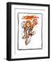 Jack the Cyclist-Chas Robinson-Framed Giclee Print