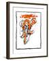 Jack the Cyclist-Chas Robinson-Framed Giclee Print