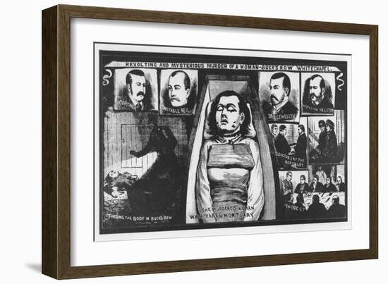 Jack the Ripper: Contemporary Depicting the Corpse and Inquest on Mary Nicholls-null-Framed Giclee Print