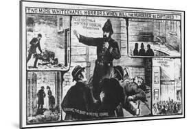 Jack the Ripper: Contemporary Illustration Depicting Pc Watkins Calling for Assistance in Mitre Squ-null-Mounted Giclee Print