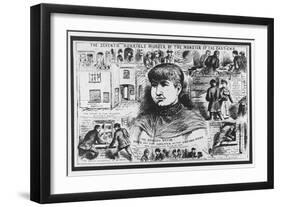 Jack the Ripper: Illustration from the Police News of 17 November 1888-null-Framed Giclee Print