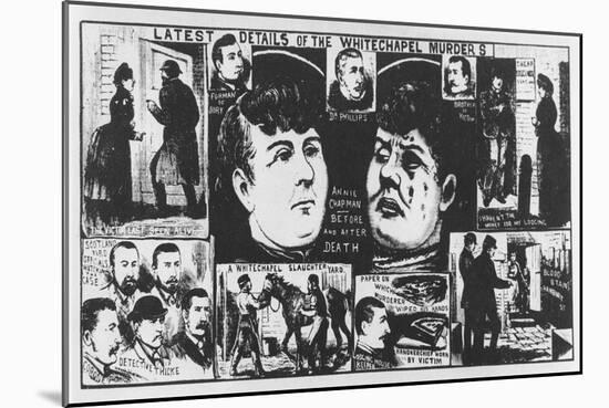 Jack the Ripper: Illustration from the Police News of 22 September 1888-null-Mounted Giclee Print