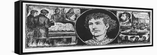 Jack the Ripper: Illustration of Elizabeth Stride-null-Framed Stretched Canvas