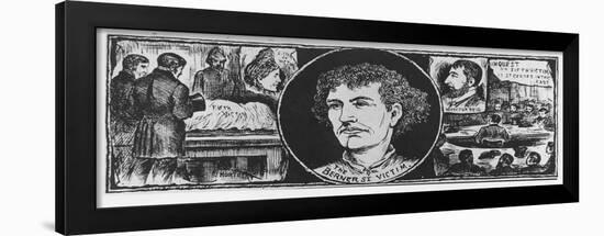 Jack the Ripper: Illustration of Elizabeth Stride-null-Framed Giclee Print