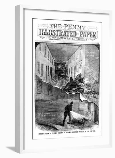 Jack the Ripper: London's Reign of Terror - Scenes of Sunday Morning's Murders in the East End-null-Framed Giclee Print