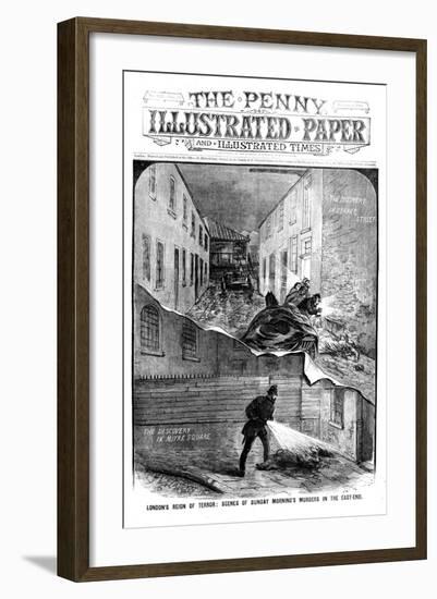 Jack the Ripper: London's Reign of Terror - Scenes of Sunday Morning's Murders in the East End-null-Framed Giclee Print