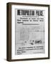 Jack the Ripper: Metropolitan Police Poster of 3 October 1888-null-Framed Giclee Print