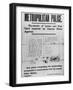 Jack the Ripper: Metropolitan Police Poster of 3 October 1888-null-Framed Premium Giclee Print