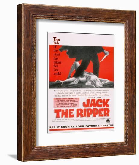 Jack the Ripper, Movie Poster, USA, 1959-null-Framed Giclee Print