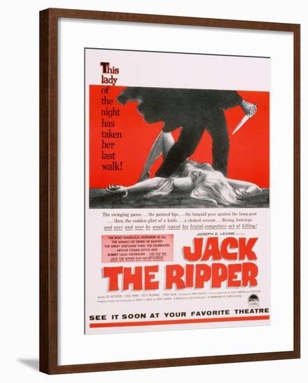 Jack the Ripper, Movie Poster, USA, 1959-null-Framed Giclee Print