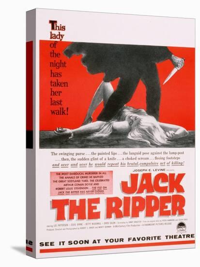Jack the Ripper, Movie Poster, USA, 1959-null-Stretched Canvas