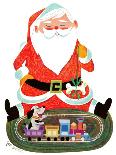 Santa with Train - Jack & Jill-Jack Weaver-Premium Giclee Print