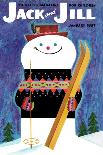 Smiley Snowman - Jack and Jill, January 1957-Jack Weaver-Framed Giclee Print