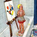 "Artist in the Bathtub" Saturday Evening Post Cover, October 28, 1950-Jack Welch-Giclee Print