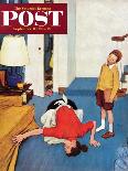 "Baby Picture," Saturday Evening Post Cover, February 19, 1949-Jack Welch-Stretched Canvas
