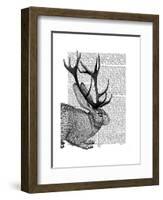 Jackalope Portrait 2-Fab Funky-Framed Art Print