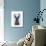 Jackalope with Blue Antlers-Fab Funky-Art Print displayed on a wall