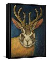 Jackalope-Leah Saulnier-Framed Stretched Canvas