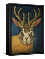 Jackalope-Leah Saulnier-Framed Stretched Canvas