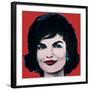 Jackie, 1964 (on red)-Andy Warhol-Framed Art Print