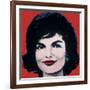 Jackie, 1964 (on red)-Andy Warhol-Framed Art Print