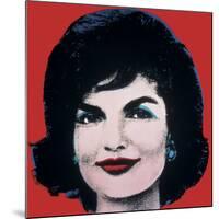 Jackie, 1964 (on red)-Andy Warhol-Mounted Art Print