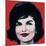 Jackie, 1964 (on red)-Andy Warhol-Mounted Art Print