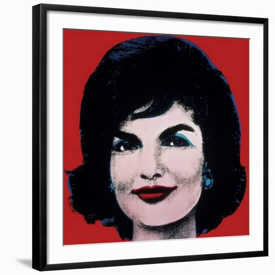 Jackie, c.1964 (On Red)-Andy Warhol-Framed Giclee Print