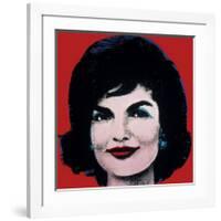 Jackie, c.1964 (On Red)-Andy Warhol-Framed Giclee Print