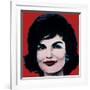 Jackie, c.1964 (On Red)-Andy Warhol-Framed Giclee Print