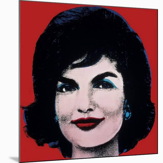 Jackie, c.1964 (On Red)-Andy Warhol-Mounted Giclee Print