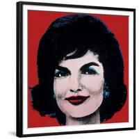 Jackie, c.1964 (On Red)-Andy Warhol-Framed Giclee Print