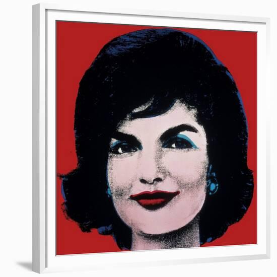 Jackie, c.1964 (On Red)-Andy Warhol-Framed Giclee Print