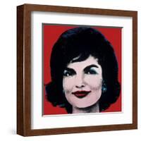 Jackie, c.1964 (On Red)-Andy Warhol-Framed Giclee Print